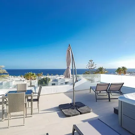 Lägenhet Rooftop Sea View With Jacuzzi And A/c Puerto del Carmen (Lanzarote)